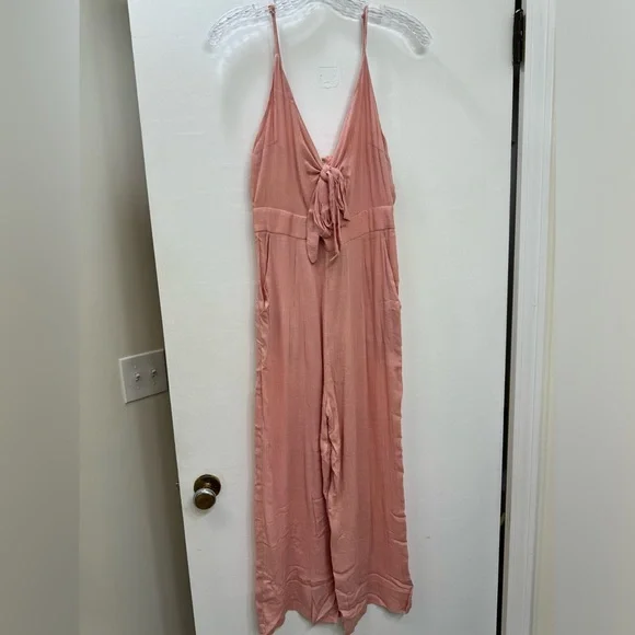 RENEWED JUMPSUIT IN BLUSH LINEN LOOK - Picture 4 of 6